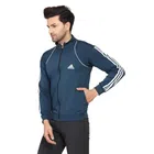 Full Sleeves Solid Sports Jacket for Men (Teal, M)