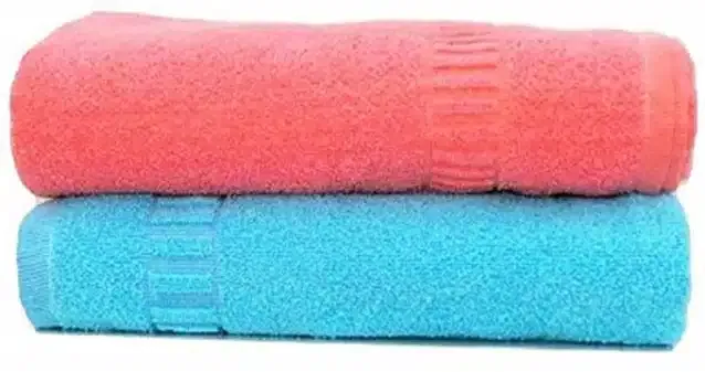 Cotton Super Absorbent Antibacterial Bath Towels (Pack of 2) (Multicolor, 60x30 inches)
