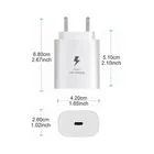 25W Quick Charge 3.1A Wall Charger and 4-in-1 Multi Charging Cable 