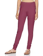 Rupa Cotton Lycra  CHURIDAR LEGGINGS for women, Wine (Free Size