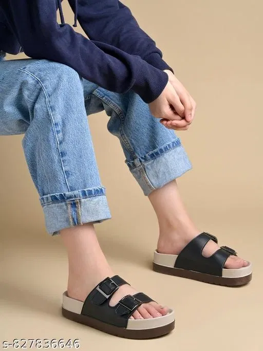 Shoetopia Heel Sandals Black Size IND-7