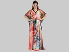 Satin Printed Nightdress for Women (Multicolor, Free size)