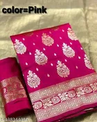 Banarasi Silk Zari Woven Saree for Women 