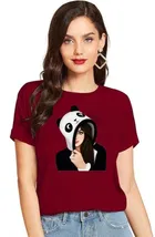 Half Sleeves Printed T-shirt for Women & Girls 