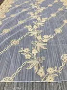 Botanical Aari Work Embroidered Net Dupatta for Women 