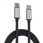 Nu Republic Blaze Flash 65W Type-C to Type-C Nylon braided 1.25m Data Fast Charging Cable 