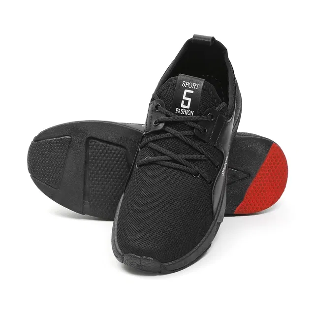 Casual Shoes for Men (Black, 8)