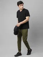 Rigo Cotton Solid Track Pants for Men 