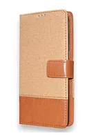 Artificial Leather Flip Cover For Vivo Y28 5G (Brown)