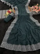 Georgette Woven Design Saree for Women 