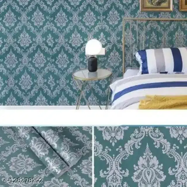 Vinyl Wallpaper for Home (Grey, 45x250 cm)