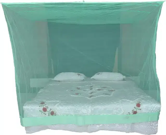 Double Bed Mosquito Net (Green, 6x6 feet)