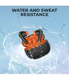 TecSox AudioX Wireless Earbuds [Black/Orange]