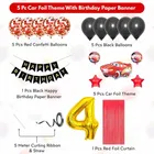 Lightning McQueen Car Theme 4th Birthday Decoration Kit for Kids 