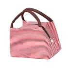 Red Stripe Insulated thermal Lunch Bag