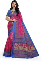 Mysore Silk Printed Saree for Women 