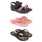 Combo of Heels with Slippers & Flats for Women 