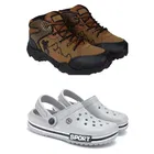 Combo of Casual Shoes with Clogs for Men 