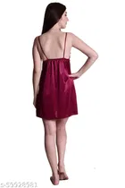 Satin Nightdress Set for Women 