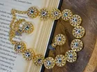 Premium Quality Kundan Chokar Necklace Set for Women, Gold
