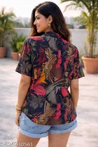 Floral Print Shirt Top for Women 