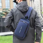 Motorcycle Bag Chest Bag for Men (Blue)