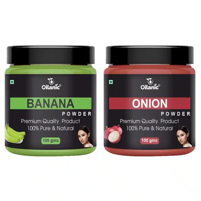 Natural Banana & Onion Powder for Skin & Hair (Pack of 2, 100 g)