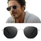 Men Silver Metal Oval Sunglasses (Pack of 1)