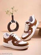 Colorblocked Synthetic Sneakers for Women 