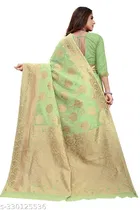 Chanderi Cotton Zari Woven Saree for Women 