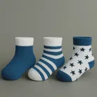 Cotton Spandex Ankle Length Anti Skid Socks for Kids 