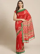 Mysore Silk Printed Saree for Women 