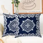 Grover Blue Cushion cover 40x40cm (Pack of 2)