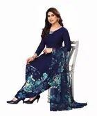 Crepe Unstitched Dress Material for Women 
