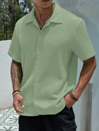 Half Sleeves Textured Shirt for Men 