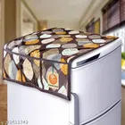 KANUSHI Industries® 1 Pc Microwave/Oven Top Cover + 1 Pc Fridge/Refrigerator Top Cover + 4 Fridge Mate 