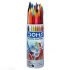 DOMS Plastic Crayon 28 Shades Round Tin 
