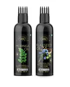 Desi Crew Pure Moringa Oil & Flaxseed Oil For Skin, Body & Hair Care 