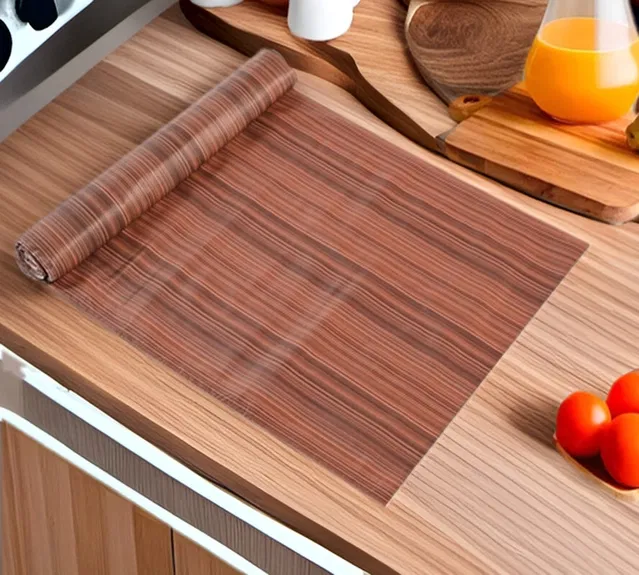 PVC Printed Shelf Mat Roll (Multicolor, 5 m)