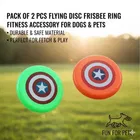 Pack of 2 Pcs Flying Disc Frisibee Ring Fitness Accessory Kit Kit