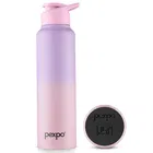 Pexpo Craft Pro 1000 Stainless Steel Sports/Fridge Water Bottle with Sipper Cap - 950ml | BPA Free - Pink & Purple Ombre