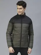 Men's Colour Block Full Sleeves Puffer Jacket 