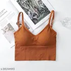 Cotton Bra for Women, Orange 