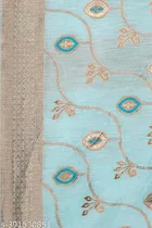 Cotton Linen Zari Woven Saree for Women 