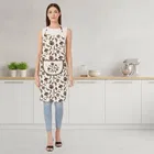 Krishna E Quilted Brown Flower Apron 68x58cms 