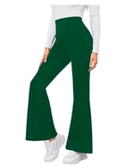 Poly Spandex Bell Bottoms Trouser / Pant for Women 