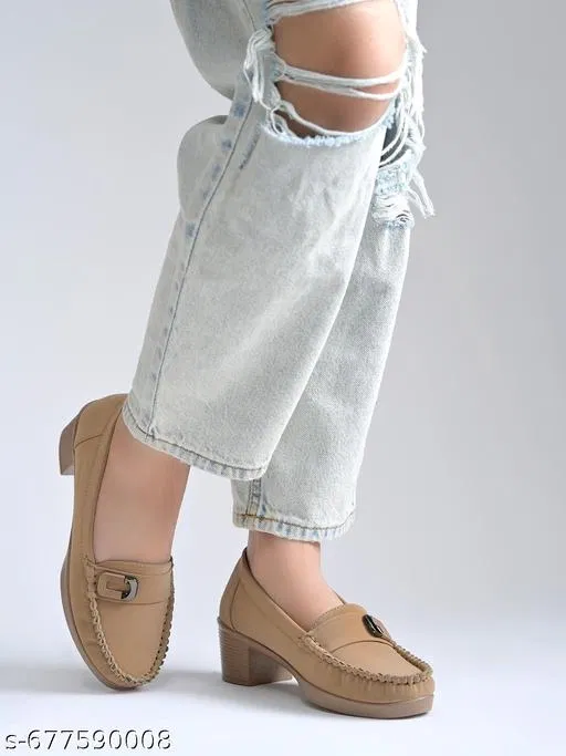 Shoetopia Loafers (Beige, IND-3)