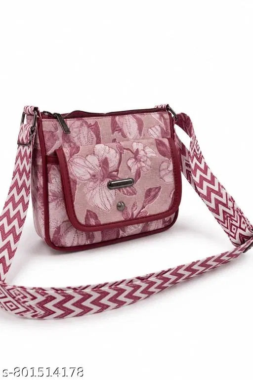 Stylish Sling Bag for Women (Peach)