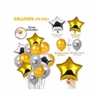 Happy Birthday Balloon Decoration,White,Set Of 1
