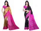 Women's Printed Saree with Unstitched Blouse 